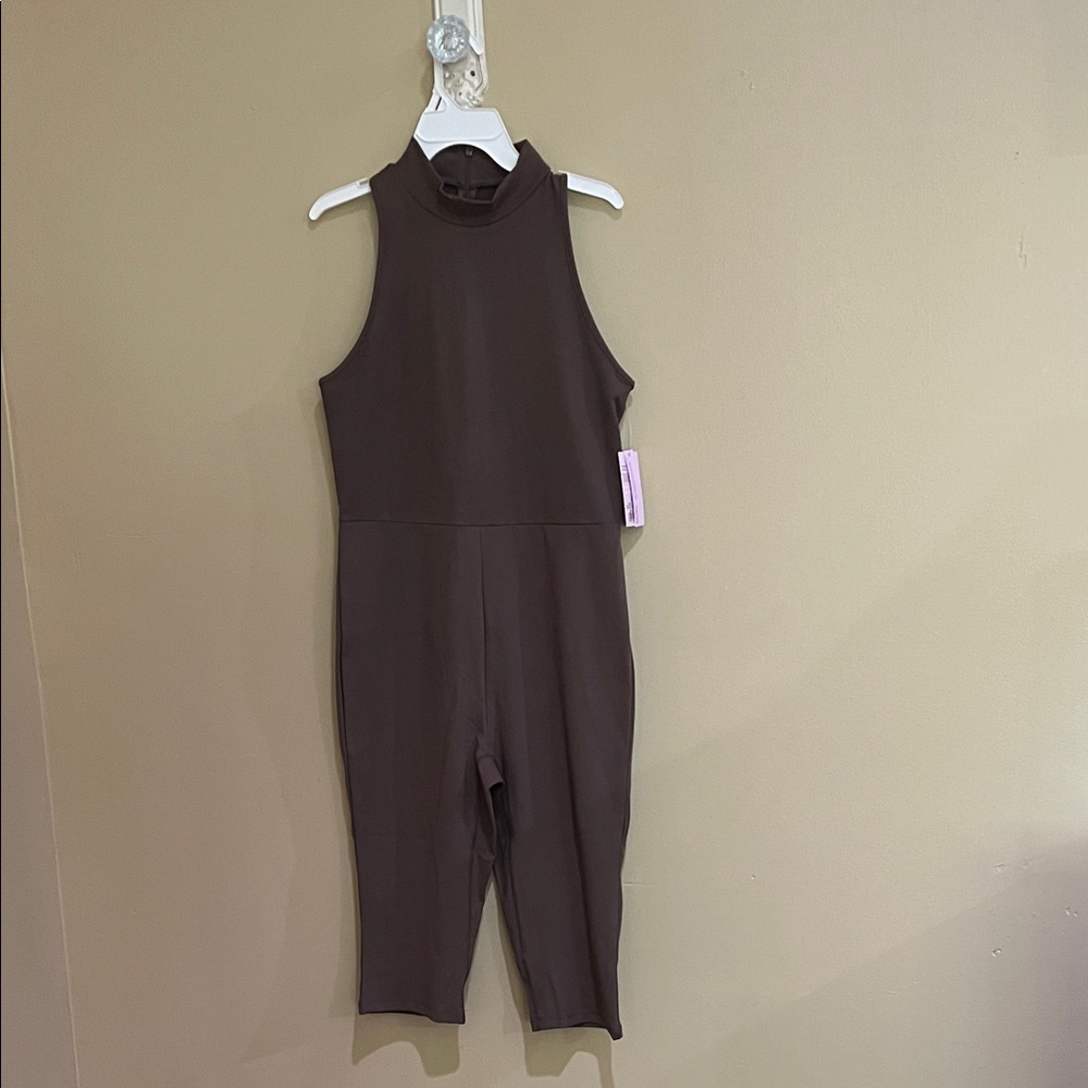 Target ButterBliss Brown Sleeveless romper  Bodysuit size large